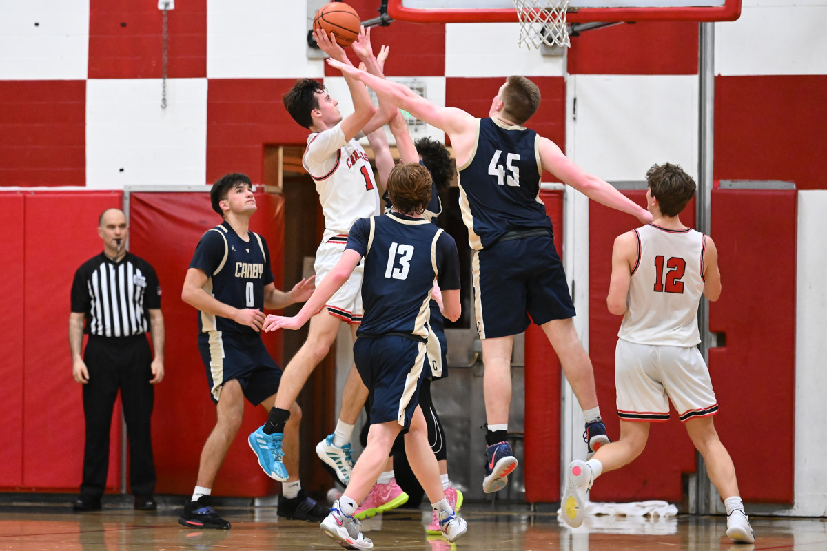 Lincoln Canby boys basketball Leon Neuschwander 42